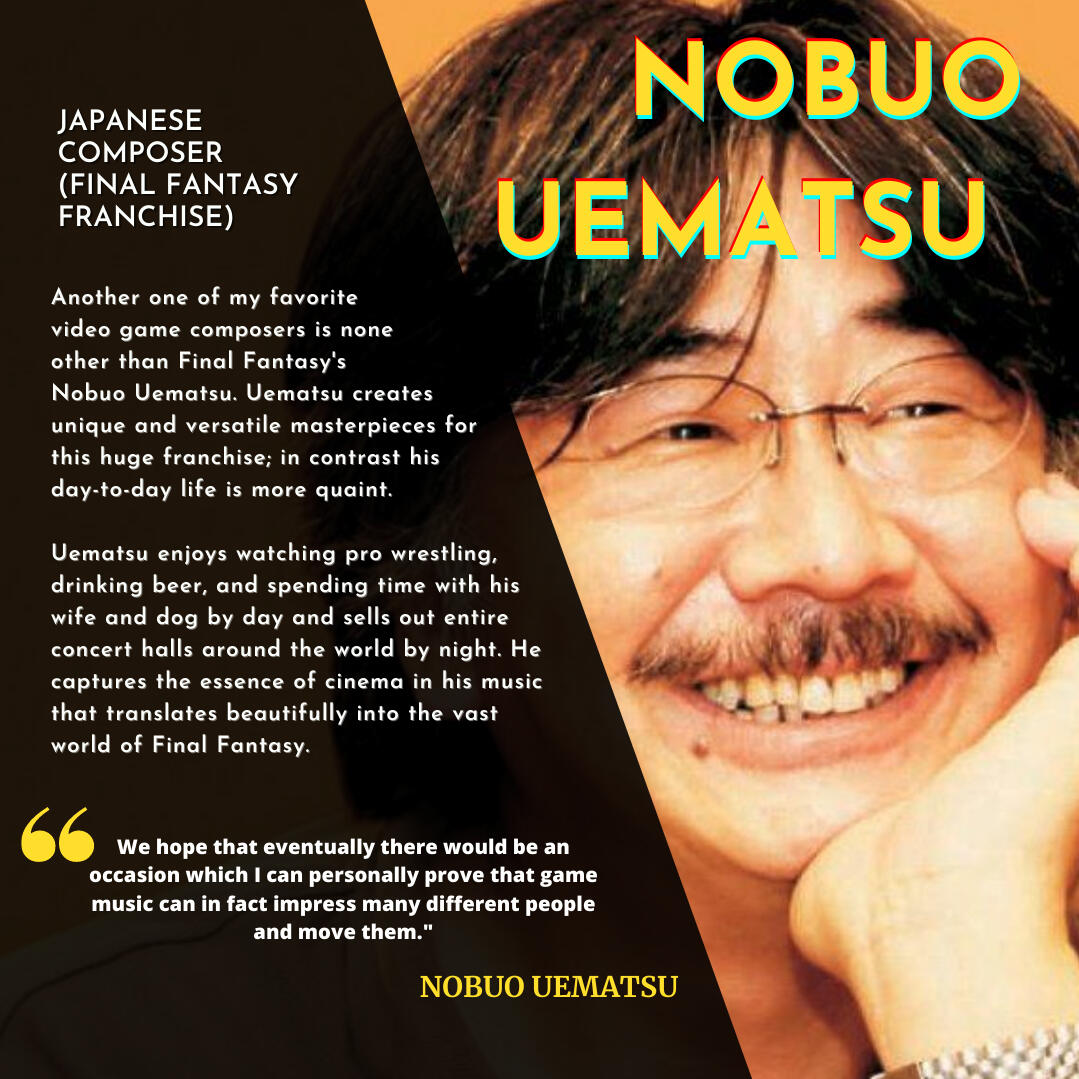 Asian Composers in Media Instagram Posts- Nobuo Uematsu